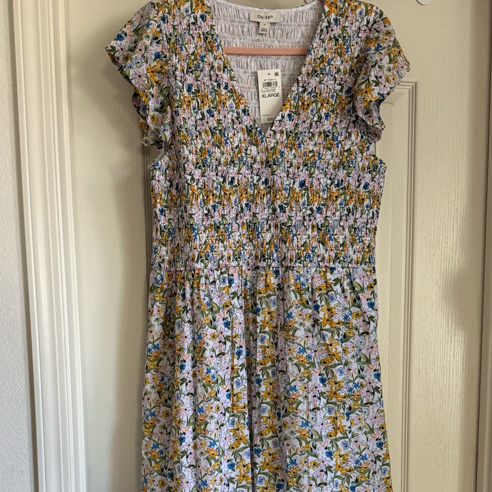 Chic Floral A-Line dress